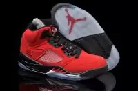 air homme jordan 5 2019U classique cuir mat pas cher 0008 rouge